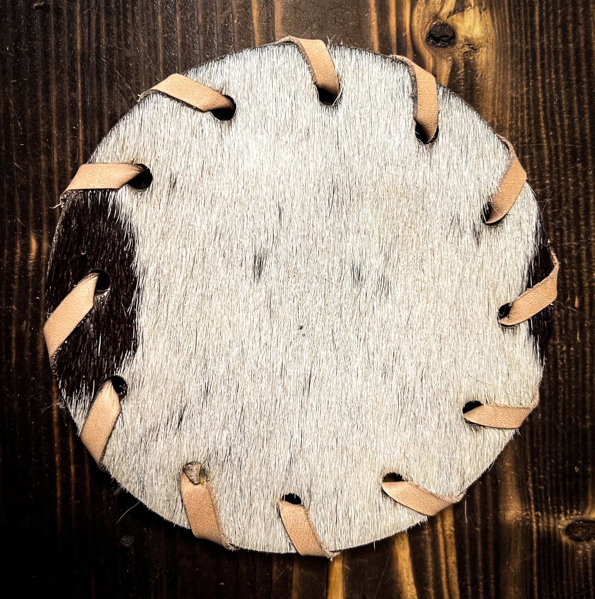 Cowhide Coaster - Angels and Outlaws Co