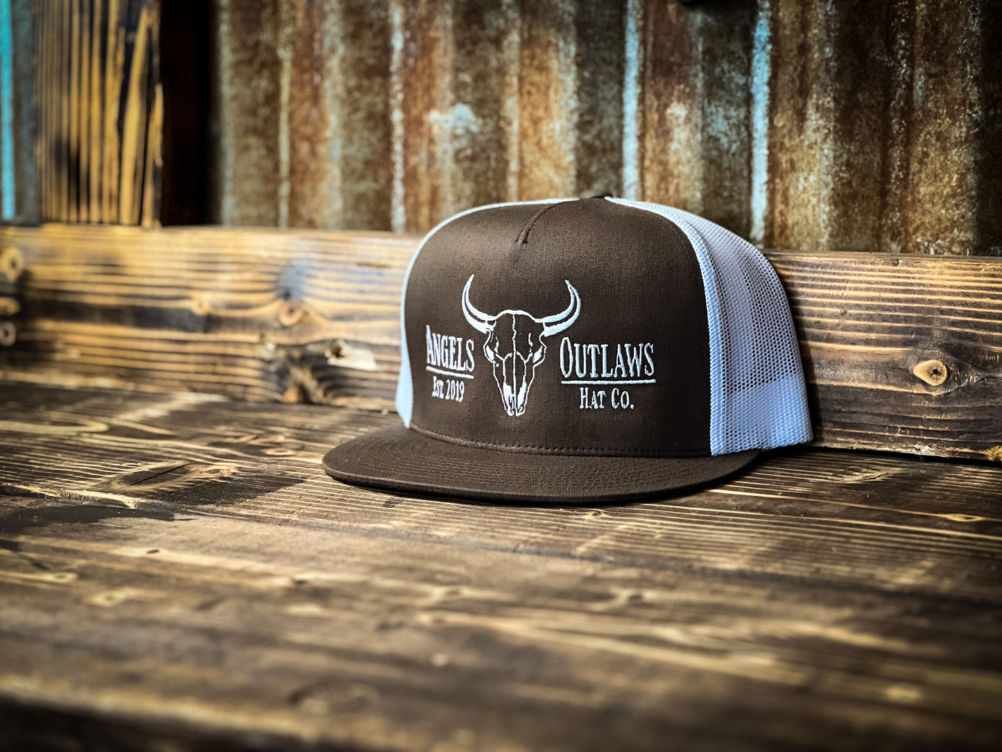 Old West - 5 panel - Flat Bill Hat