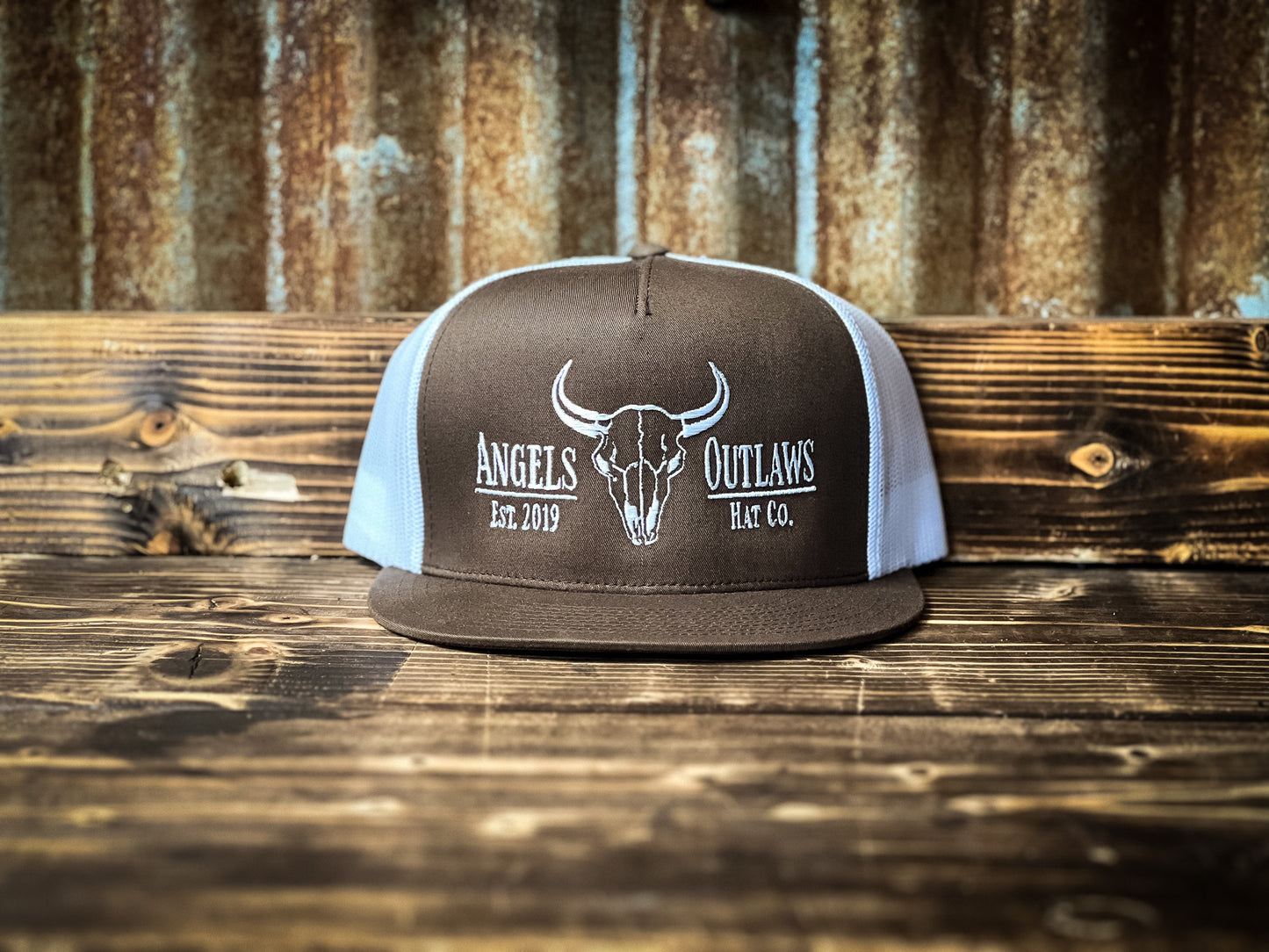 Old West - 5 panel - Flat Bill Hat