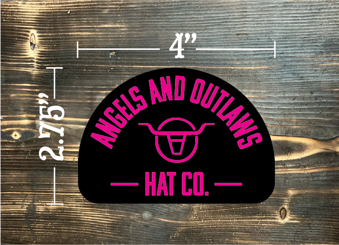 Angels and Outlaws Hat Co Sticker