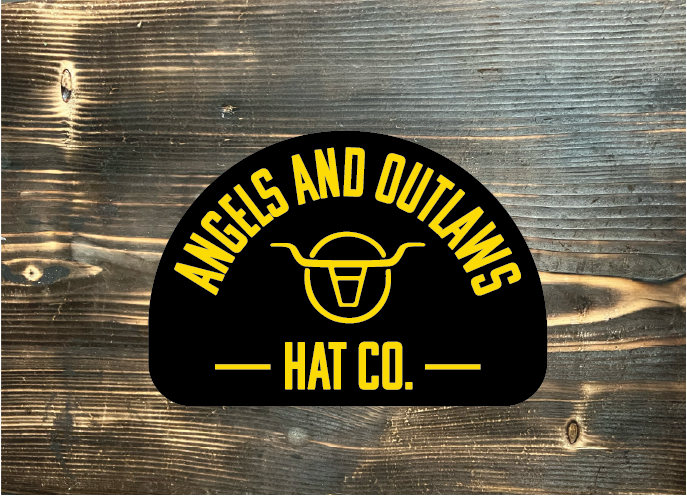 Angels and Outlaws Hat Co Sticker