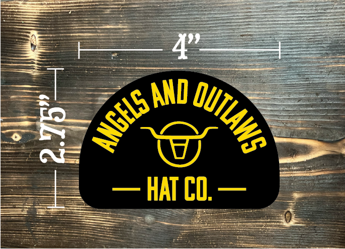 Angels and Outlaws Hat Co Sticker