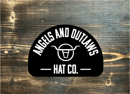 Angels and Outlaws Hat Co Sticker