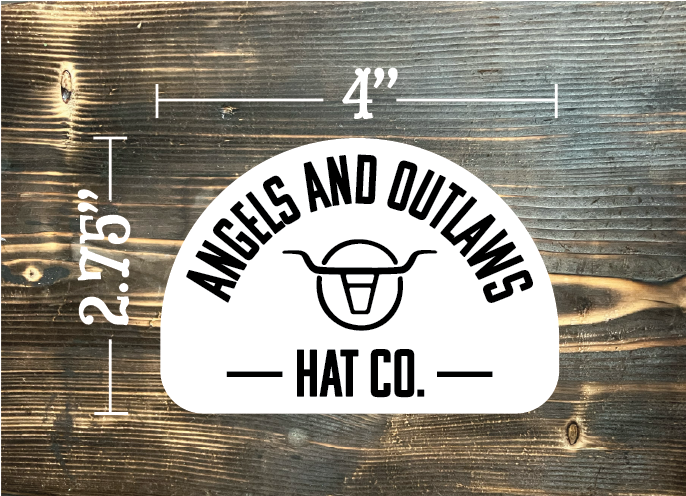 Angels and Outlaws Hat Co Sticker