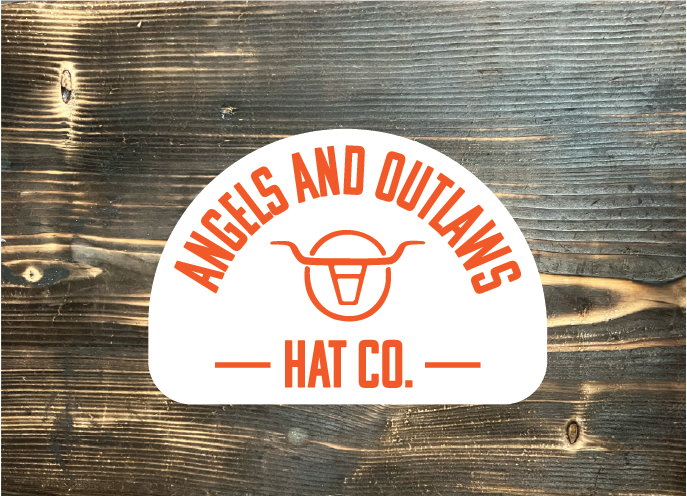 Angels and Outlaws Hat Co Sticker