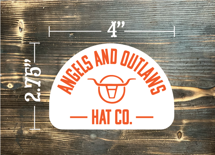 Angels and Outlaws Hat Co Sticker