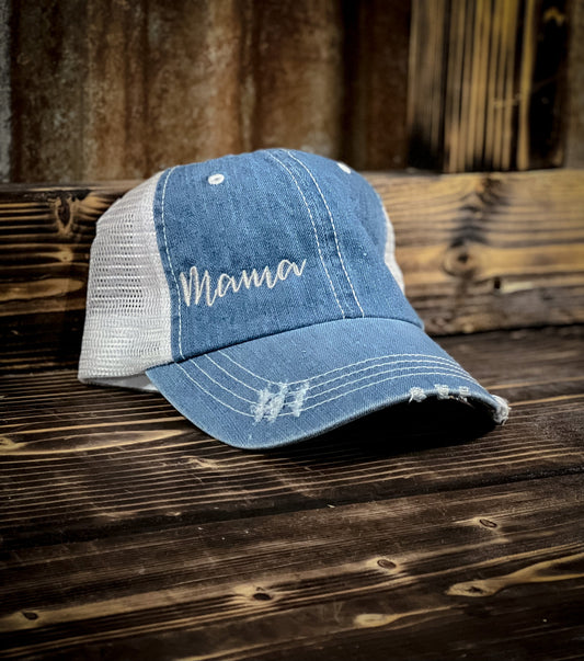 Mama Denim Hat Angels and Outlaws Co