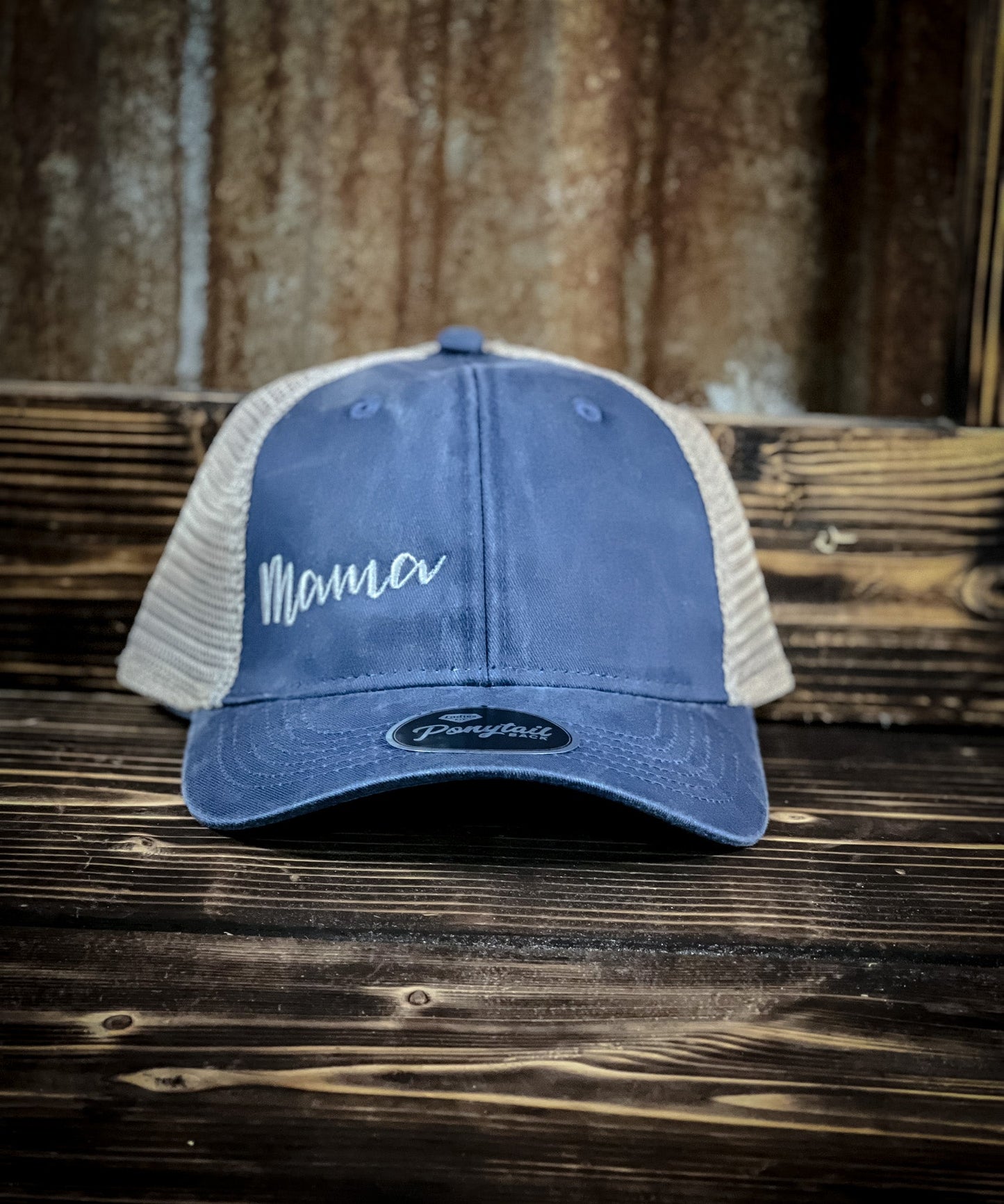 Mama Ponytail Hat Angels and Outlaws Co